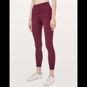 lululemon athletica High-Rise Burgundy Leggings